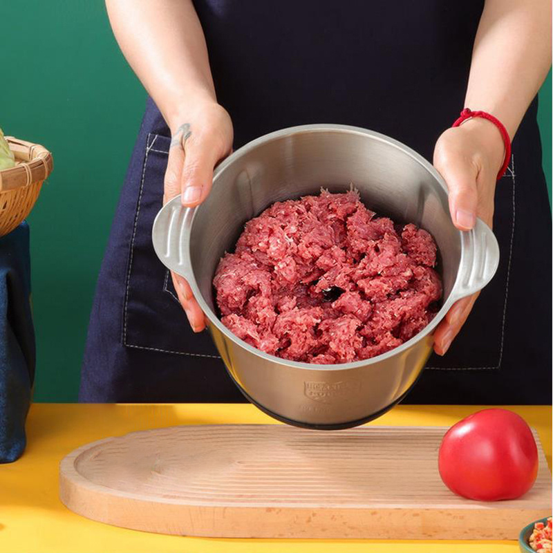Stainless Steel Electric Meat Grinder Food Processor Chopper Kitchen Machines Vegetable Chopper Slicer Machine Stainless Steel Electric Meat Grinder Food Processor Chopper Kitchen Machines Vegetable Chopper Slicer Machine