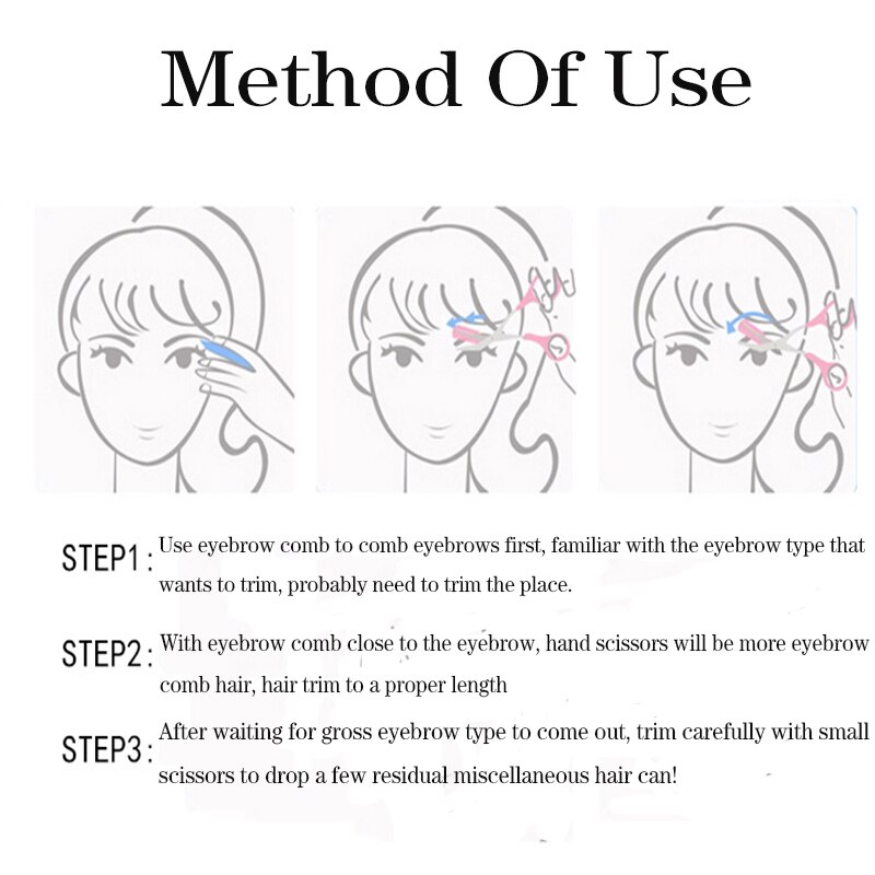 Stainless Steel Eyebrow Cutting Scissors Stainless Steel Eyebrow Cutting Scissors