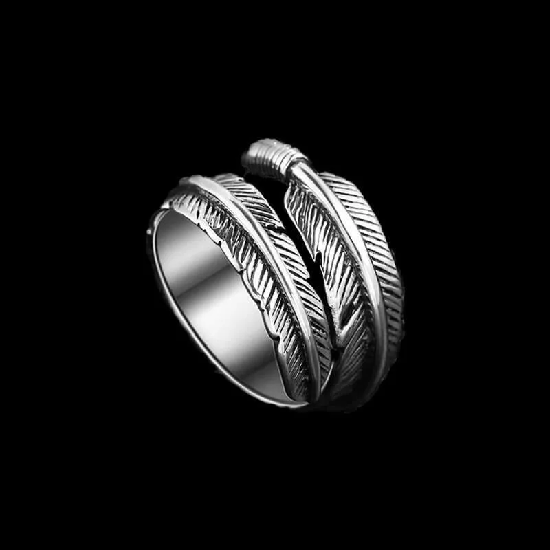 Stainless Steel Feather Ring Stainless Steel Feather Ring
