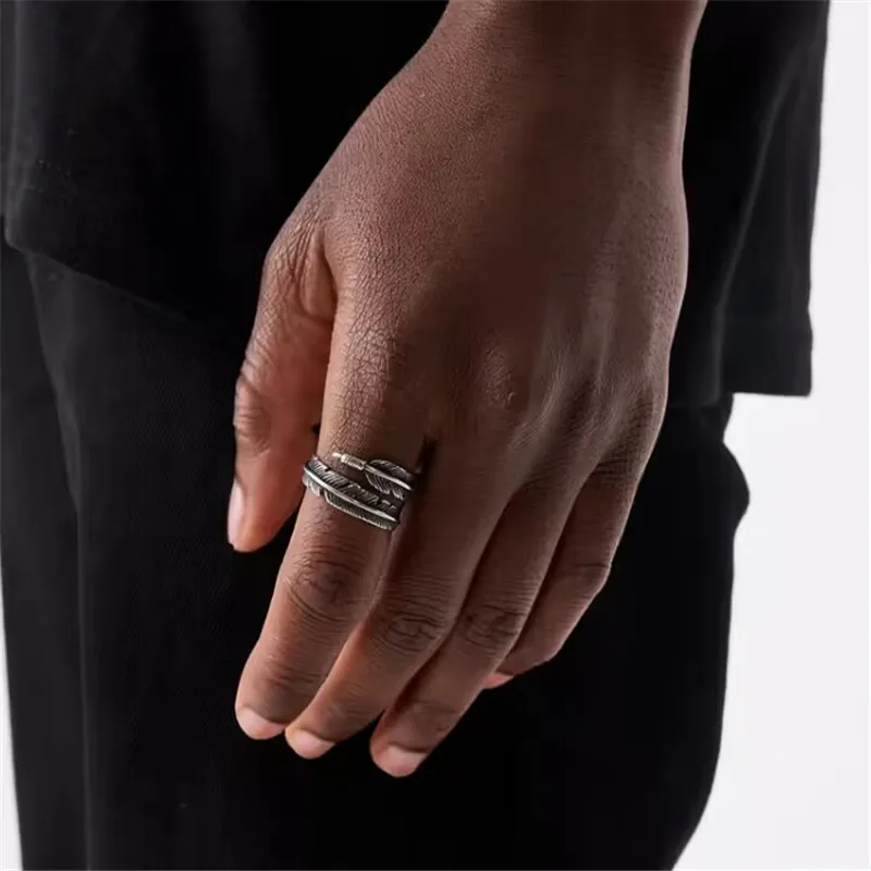 Stainless Steel Feather Ring Stainless Steel Feather Ring