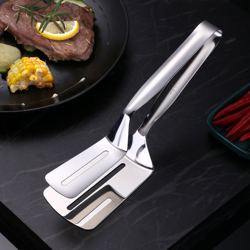 Stainless Steel Flipping and Frying Tongs Stainless Steel Flipping and Frying Tongs
