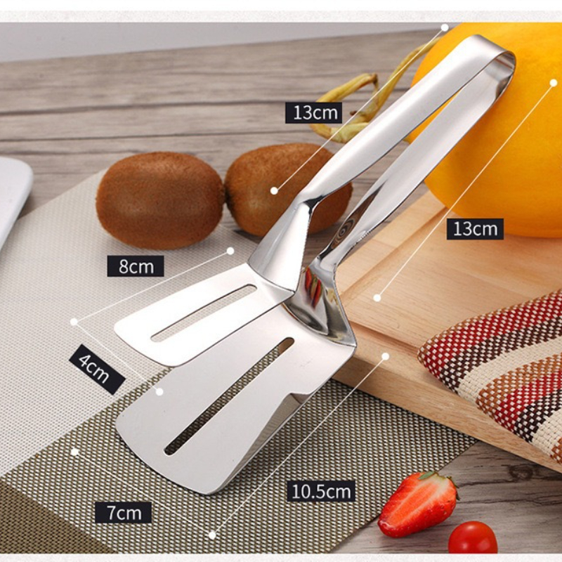 Stainless Steel Flipping and Frying Tongs Stainless Steel Flipping and Frying Tongs