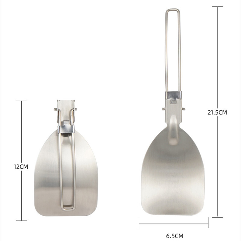 Stainless Steel Folding Camping Spatula