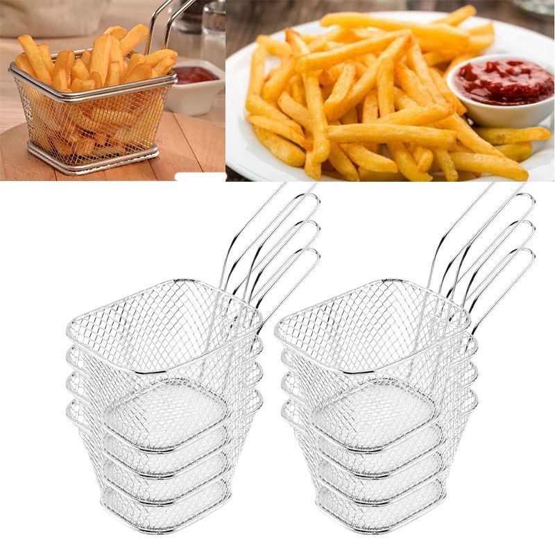 Stainless Steel French Fry Baskets (8 pcs) Stainless Steel French Fry Baskets (8 pcs)