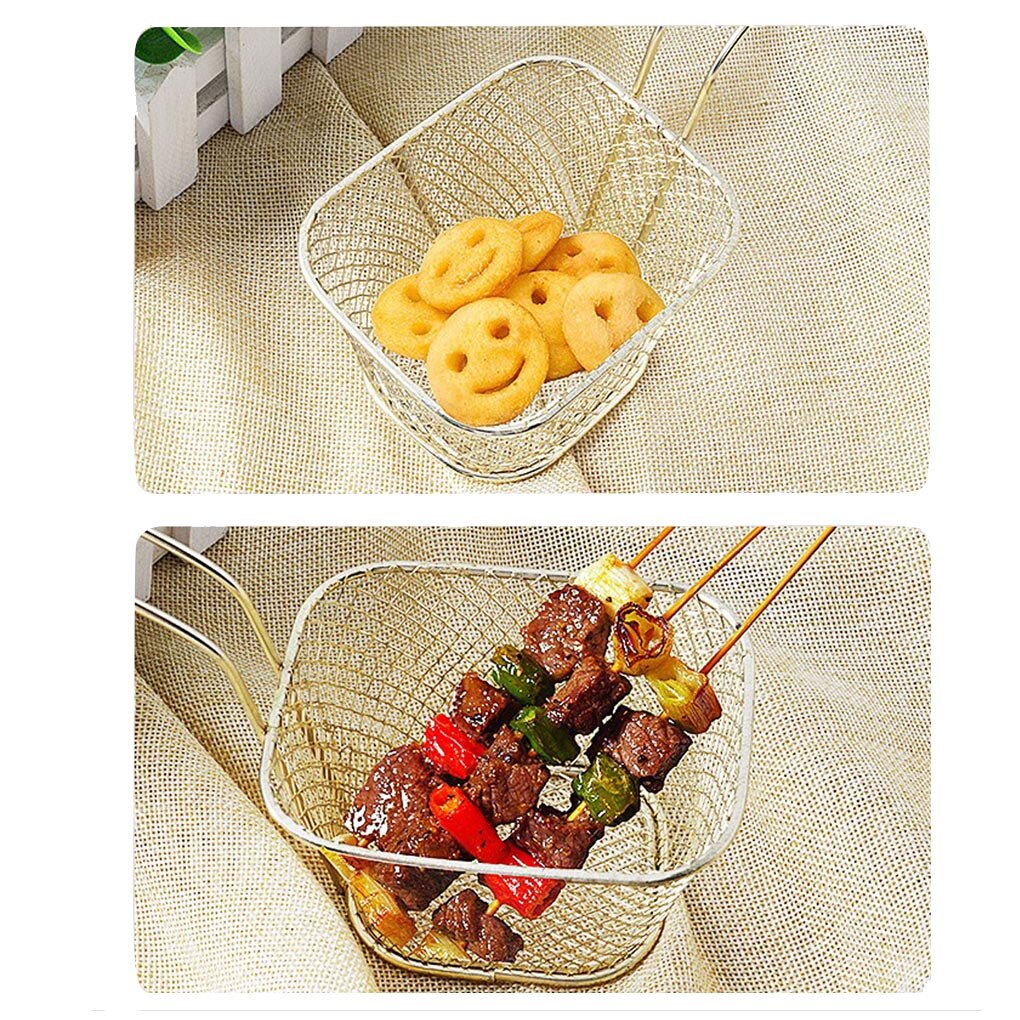 Stainless Steel French Fry Baskets (8 pcs)