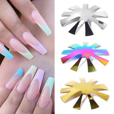 Stainless Steel French Manicure Template