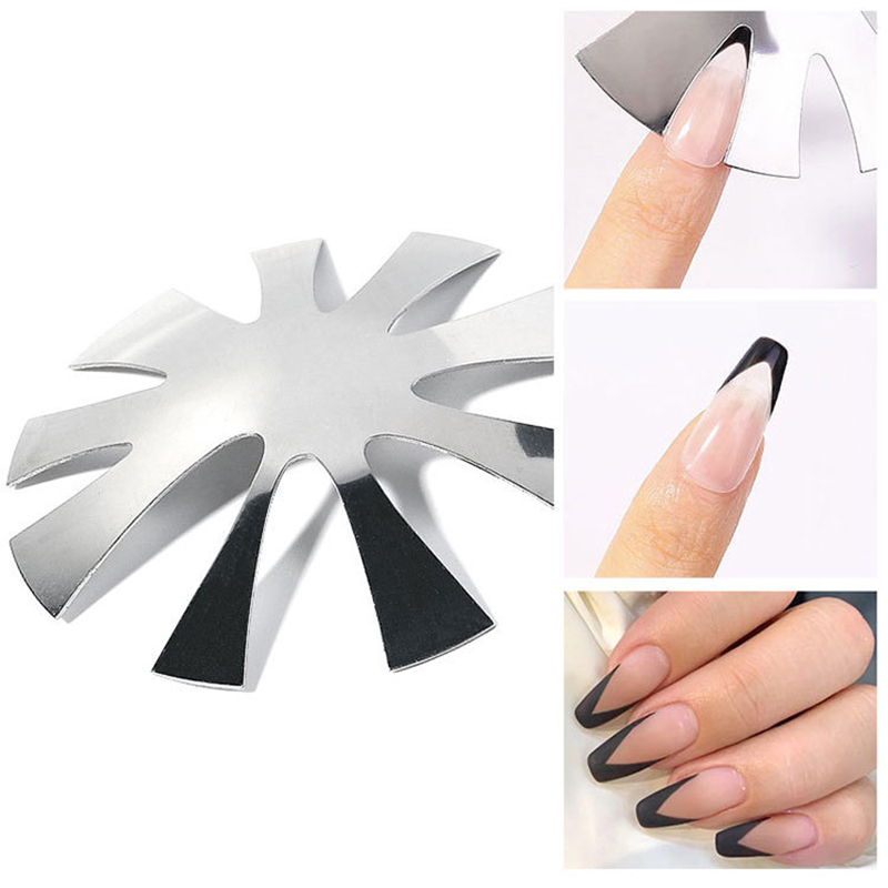 Stainless Steel French Manicure Template