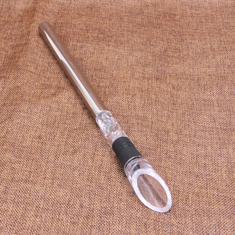 Stainless Steel Frozen Stick Ice Wine Cooler Chiller Stick with Wine Pourer Wine Cooling Stick Cooler Stainless Steel Frozen Stick Ice Wine Cooler Chiller Stick with Wine Pourer Wine Cooling Stick Cooler