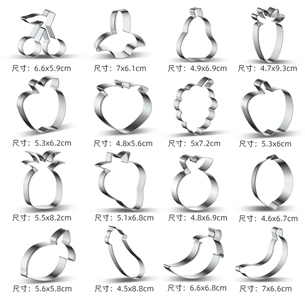 Stainless Steel Fruit Cookie Cutter Stainless Steel Fruit Cookie Cutter