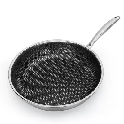 Stainless Steel Frying Pan Kitchen Skillet