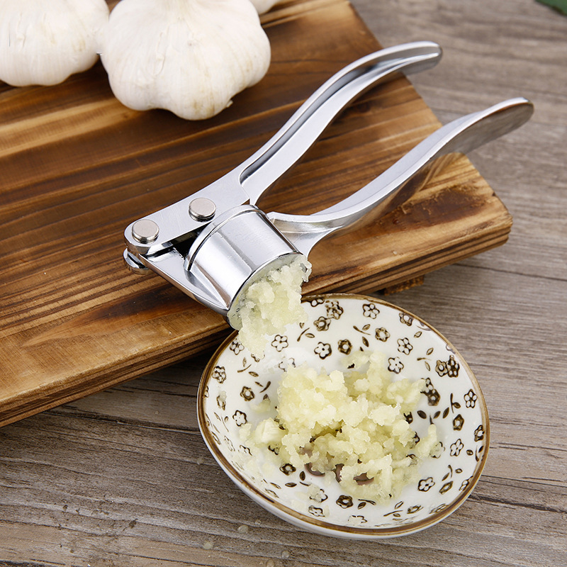 Stainless Steel Garlic Masher Kitchen Vegetable Cooking Ginger Extruder Manual Ginger Grinder Tool Kitchen Accessories