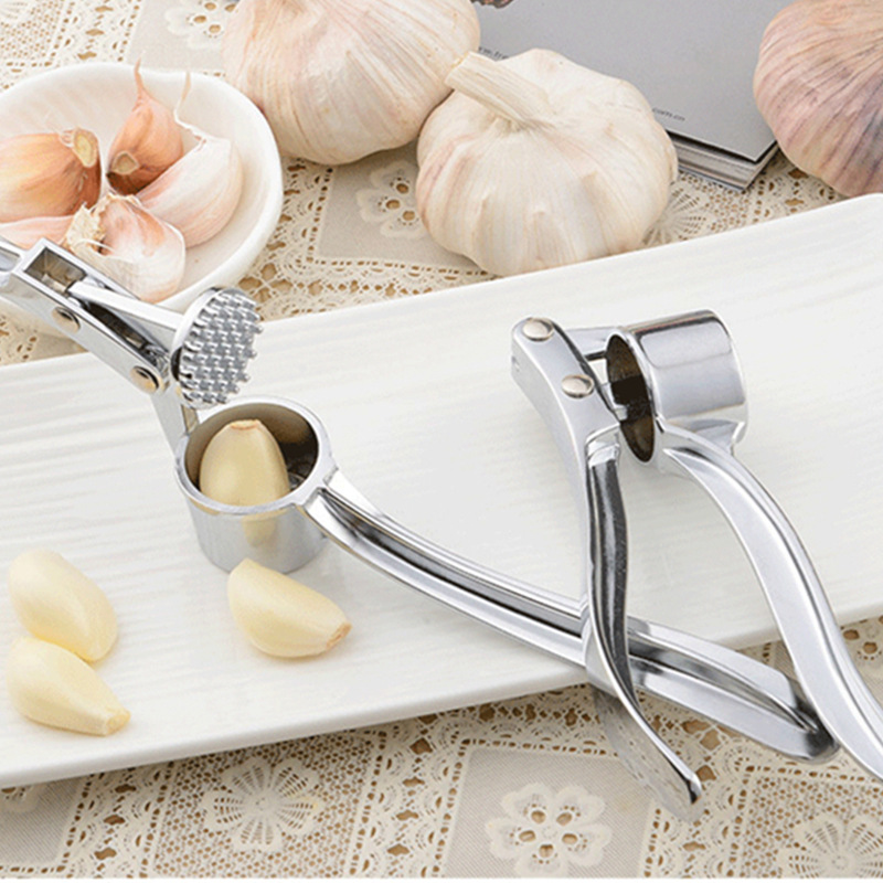 Stainless Steel Garlic Masher Kitchen Vegetable Cooking Ginger Extruder Manual Ginger Grinder Tool Kitchen Accessories