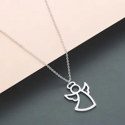 Stainless Steel Girls Angel Necklace Stainless Steel Girls Angel Necklace