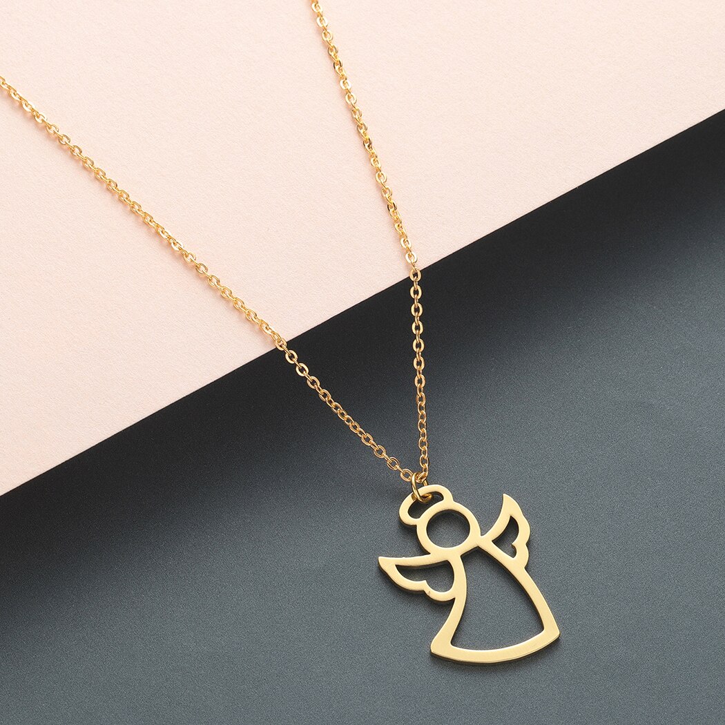 Stainless Steel Girls Angel Necklace Stainless Steel Girls Angel Necklace