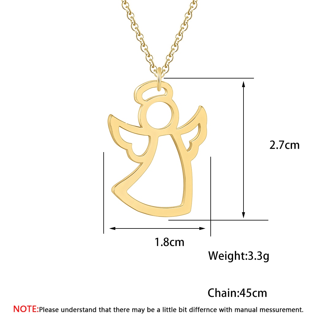 Stainless Steel Girls Angel Necklace Stainless Steel Girls Angel Necklace