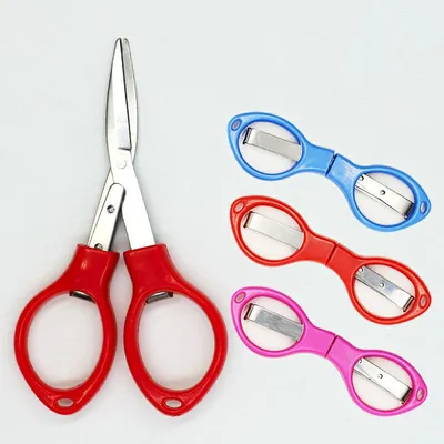 Stainless Steel Glasses Shaped Design Foldable Scissors Stainless Steel Glasses Shaped Design Foldable Scissors