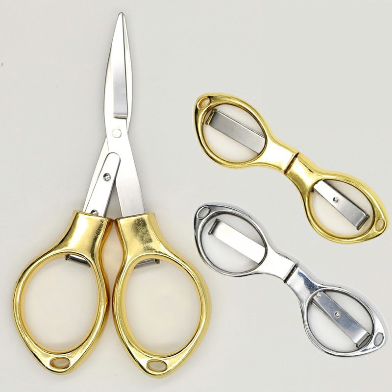 Stainless Steel Glasses Shaped Design Foldable Scissors Stainless Steel Glasses Shaped Design Foldable Scissors