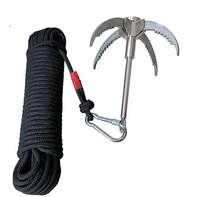 Stainless Steel Grapnel Hook with Rope Stainless Steel Grapnel Hook with Rope