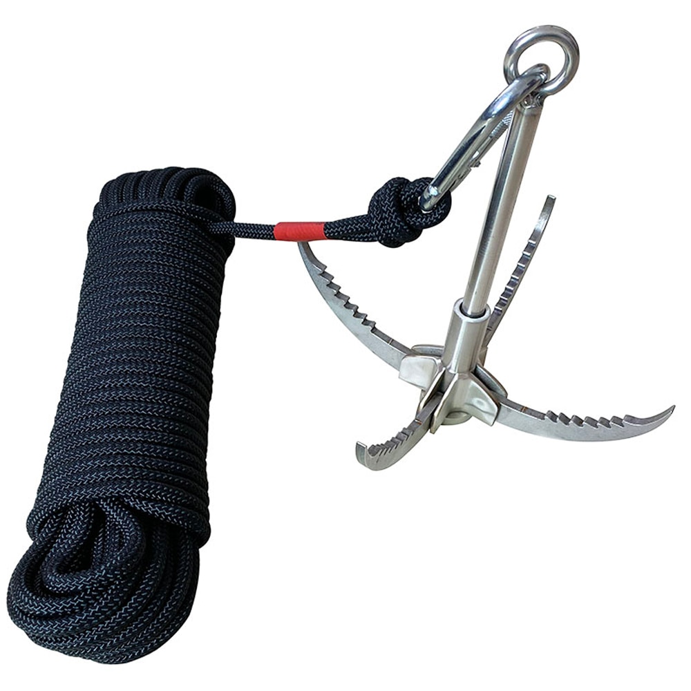 Stainless Steel Grapnel Hook with Rope Stainless Steel Grapnel Hook with Rope