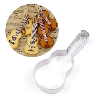 Stainless Steel Guitar Cookie Cutter Stainless Steel Guitar Cookie Cutter