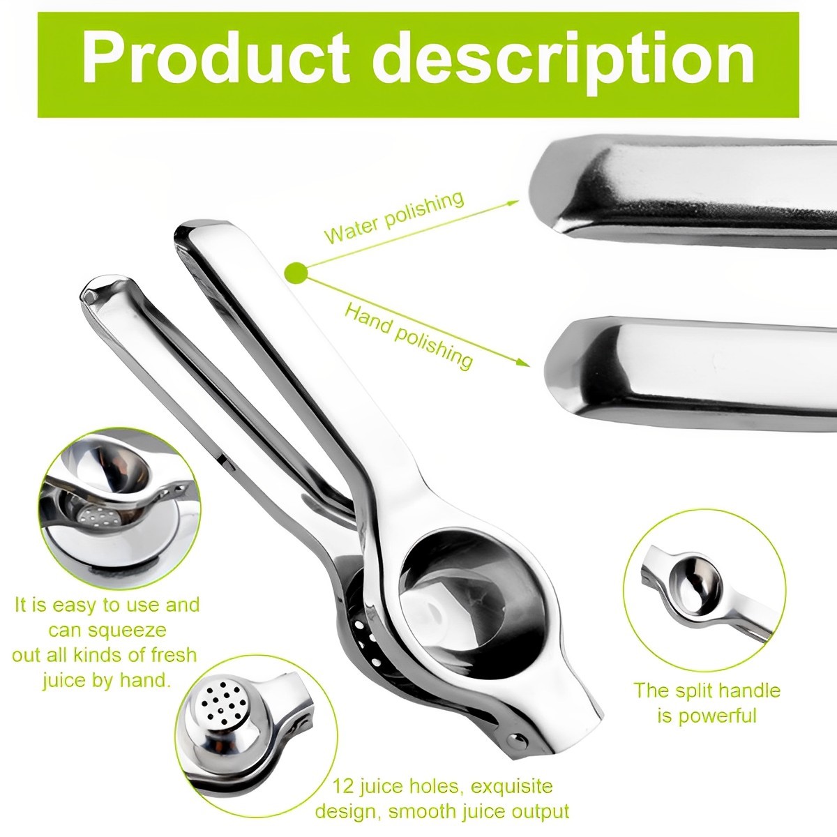 Stainless Steel Handheld Citrus Juicer