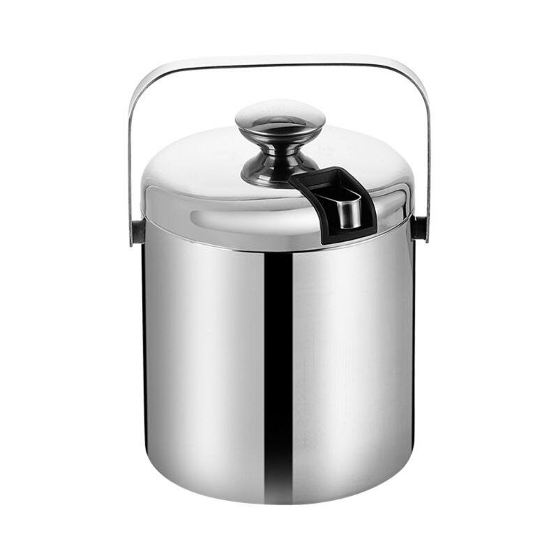 Stainless Steel Ice Bucket with Tongs Stainless Steel Ice Bucket with Tongs