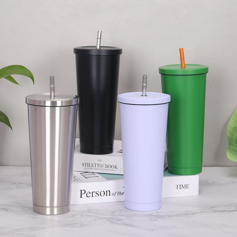 Stainless Steel Insulated Tumbler with Straw