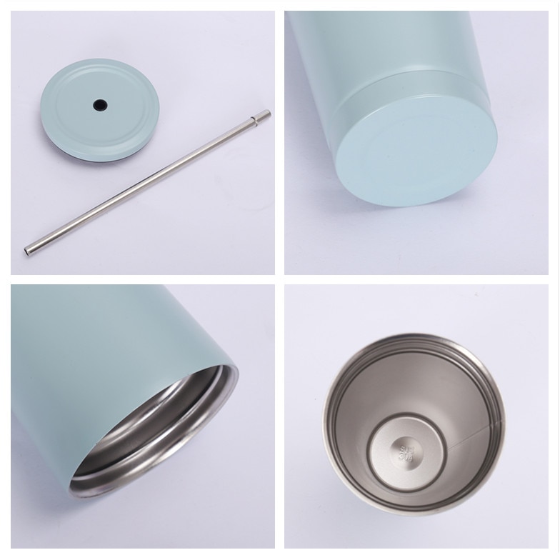 Stainless Steel Insulated Tumbler with Straw