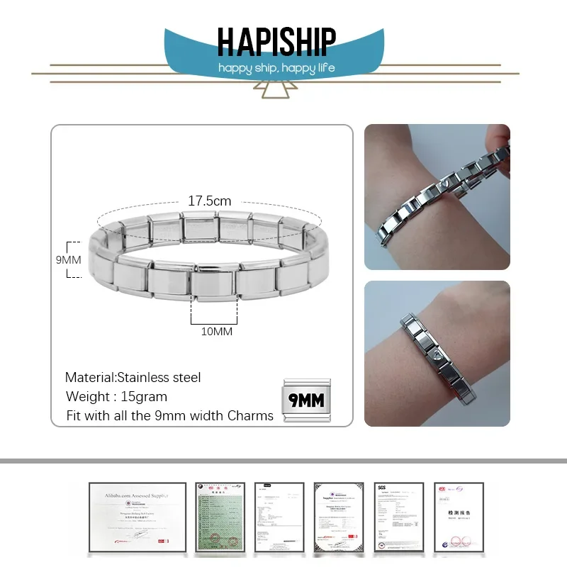 Stainless Steel Italian Link Bracelet Stainless Steel Italian Link Bracelet