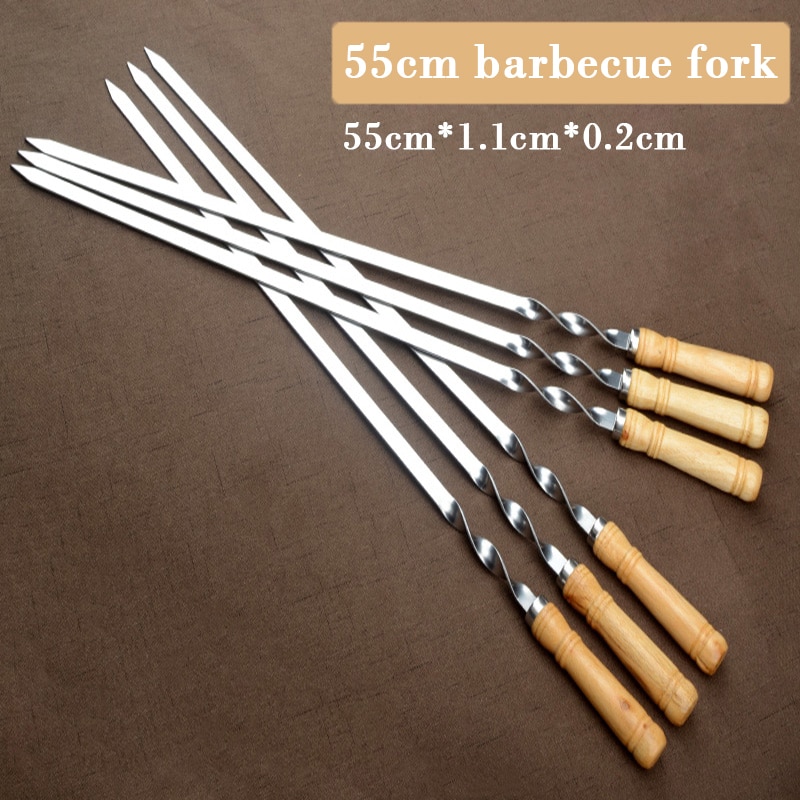 Stainless Steel Kebab Skewers (6pcs) Stainless Steel Kebab Skewers (6pcs)