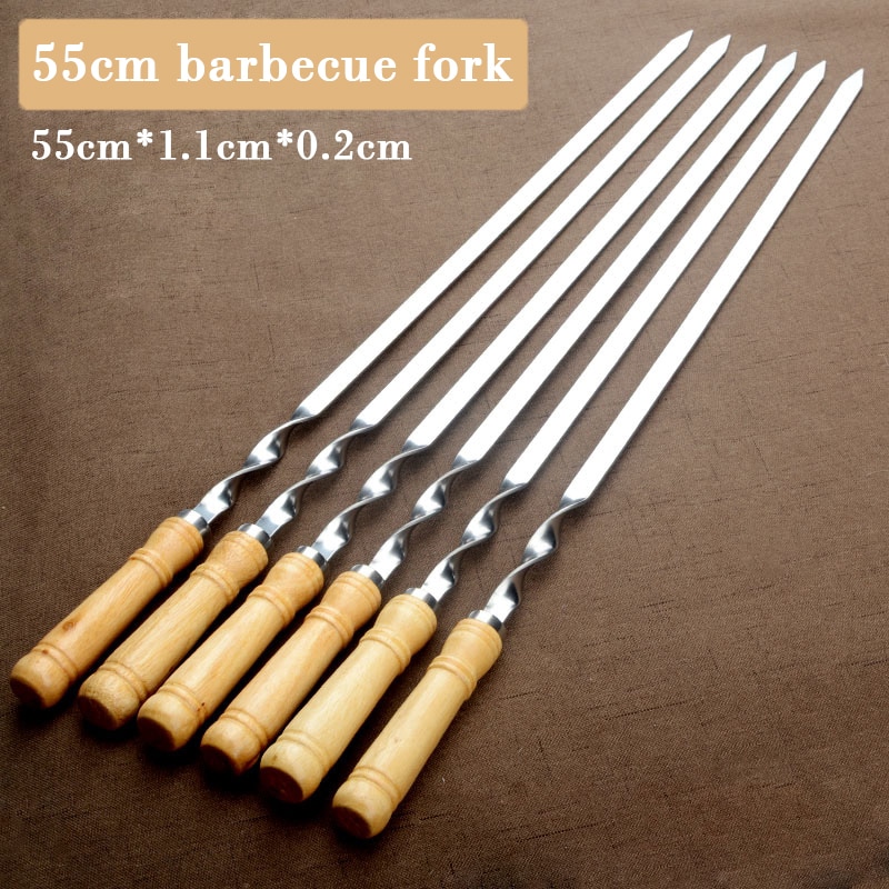 Stainless Steel Kebab Skewers (6pcs) Stainless Steel Kebab Skewers (6pcs)
