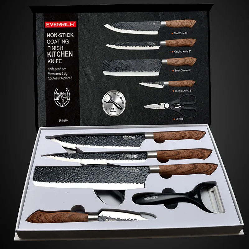 Stainless Steel Kitchen Knives Set Tools Forged Kitchen Knife Scissors Ceramic Peeler Chef Slicer Nakiri Paring Knife Stainless Steel Kitchen Knives Set Tools Forged Kitchen Knife Scissors Ceramic Peeler Chef Slicer Nakiri Paring Knife