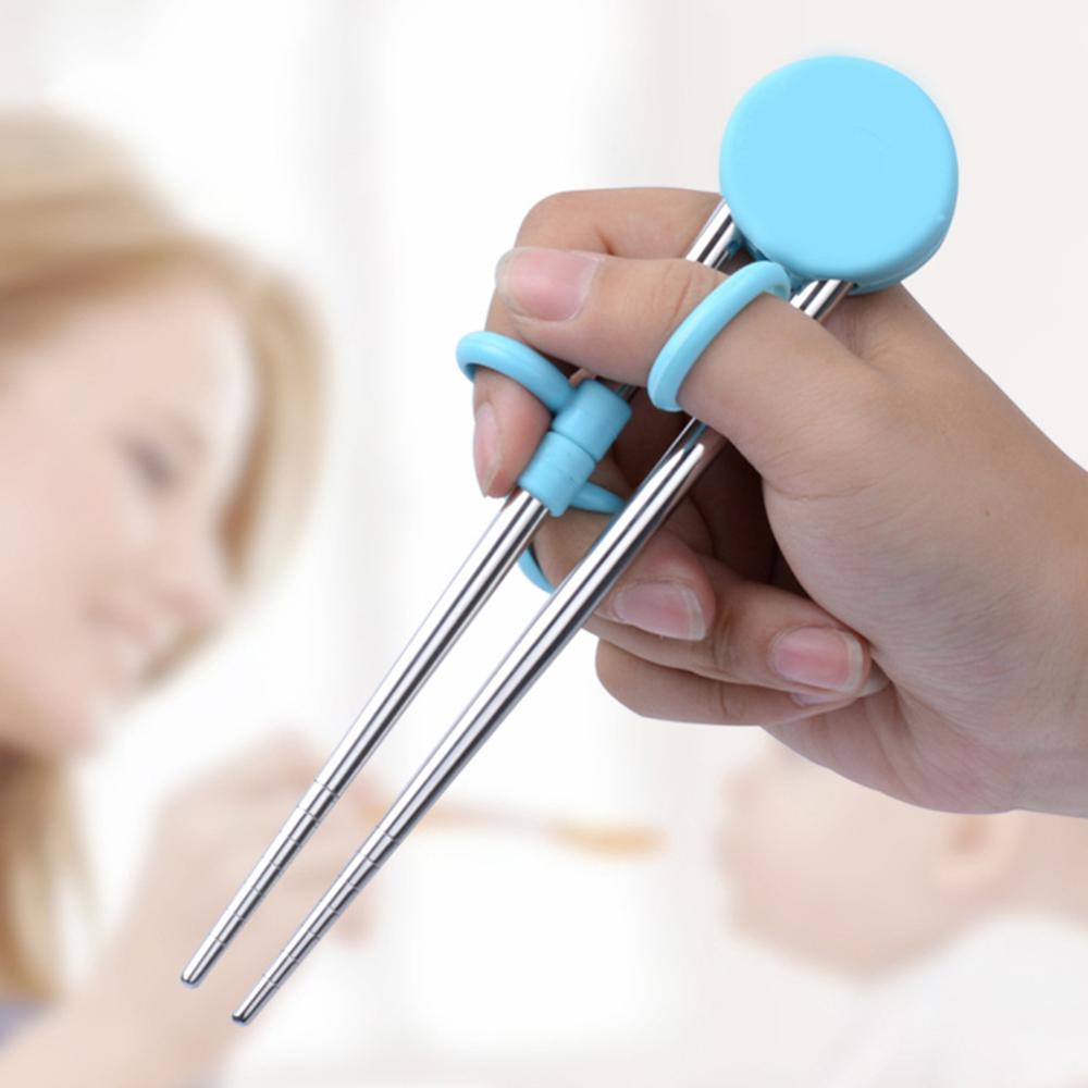 Stainless Steel Learning Chopsticks Trainer Stainless Steel Learning Chopsticks Trainer