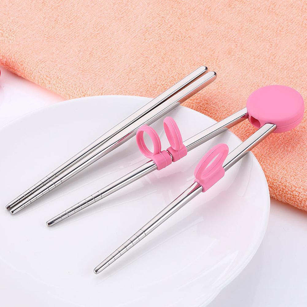 Stainless Steel Learning Chopsticks Trainer Stainless Steel Learning Chopsticks Trainer
