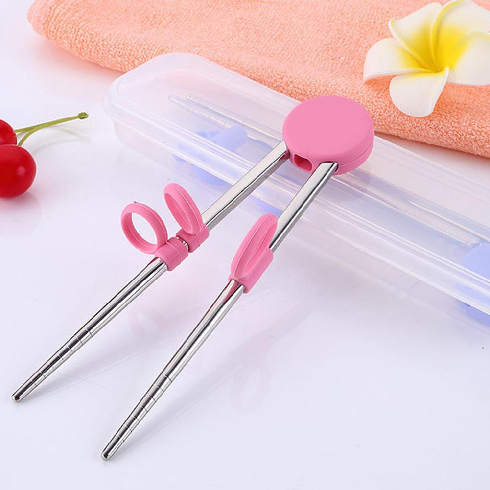 Stainless Steel Learning Chopsticks Trainer Stainless Steel Learning Chopsticks Trainer