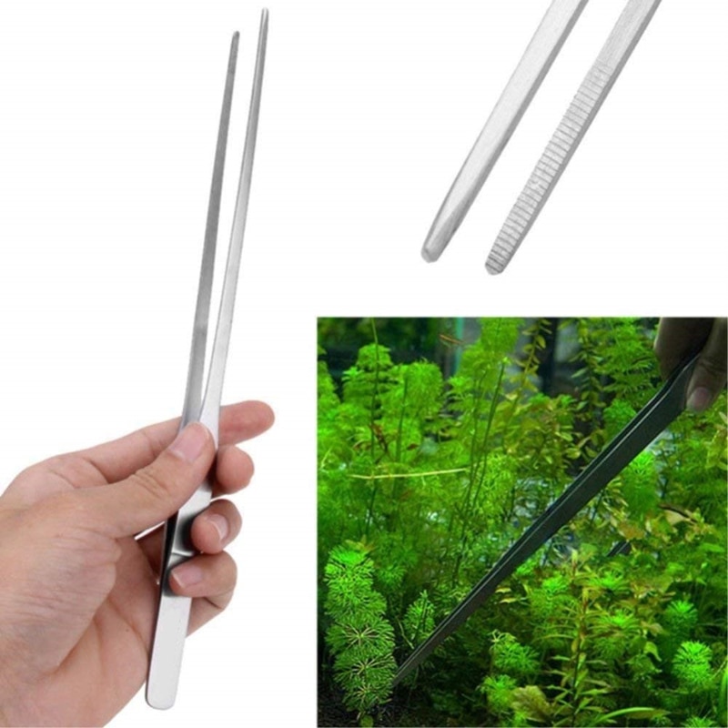 Stainless Steel Long Aquarium Tweezers