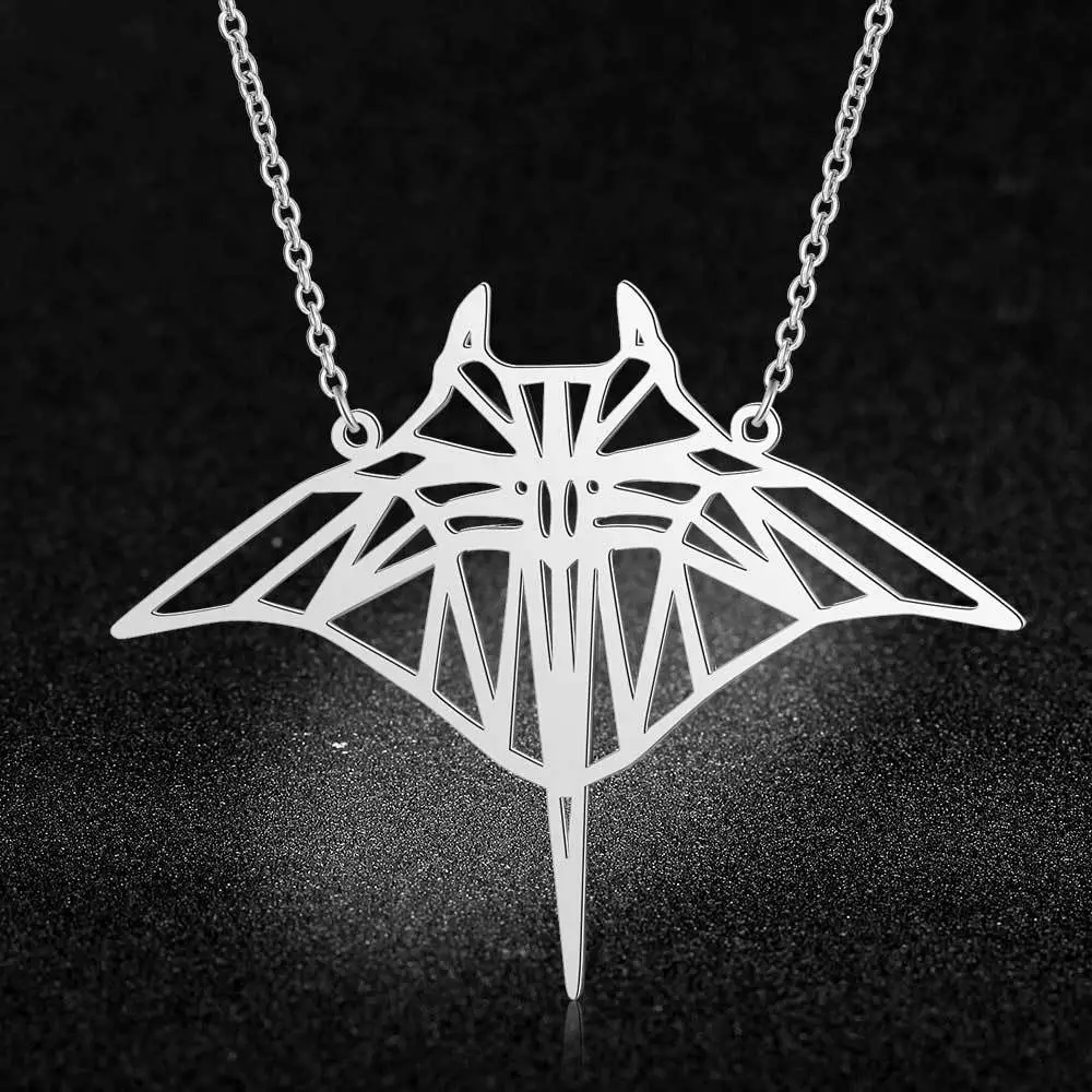 Stainless Steel Manta Ray Necklace Stainless Steel Manta Ray Necklace
