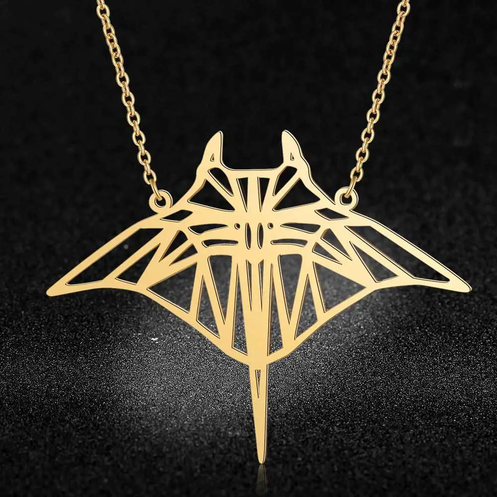 Stainless Steel Manta Ray Necklace Stainless Steel Manta Ray Necklace