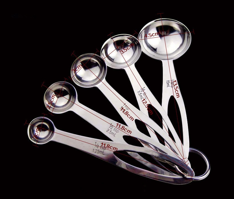 Stainless Steel Measuring Spoons (5pcs) Stainless Steel Measuring Spoons (5pcs)