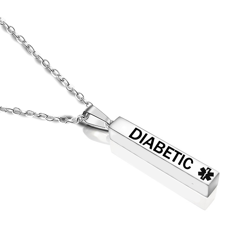 Stainless Steel Medical Alert Necklace