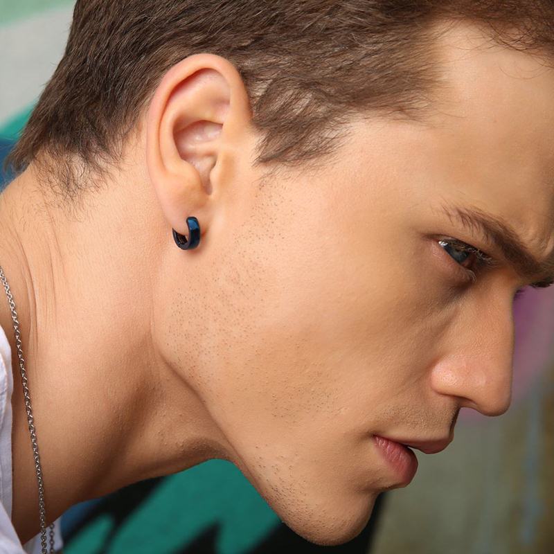 Stainless Steel Mens Hoop Earrings Stainless Steel Mens Hoop Earrings