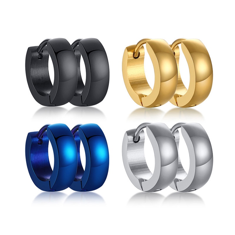 Stainless Steel Mens Hoop Earrings Stainless Steel Mens Hoop Earrings