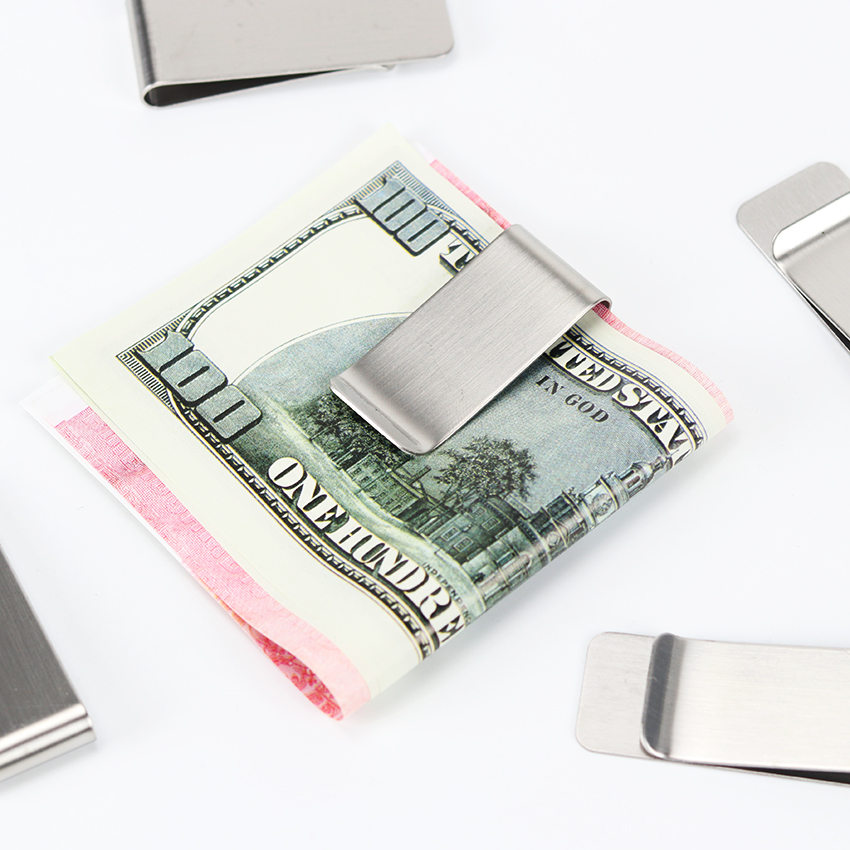 Stainless Steel Metal Money Clip Wallet Accessory Stainless Steel Metal Money Clip Wallet Accessory