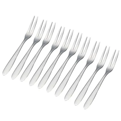 Stainless Steel Mini Appetizer Forks (10 Pcs)