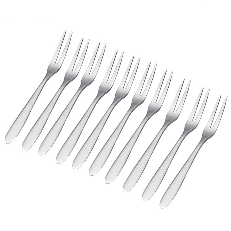 Stainless Steel Mini Appetizer Forks (10 Pcs)