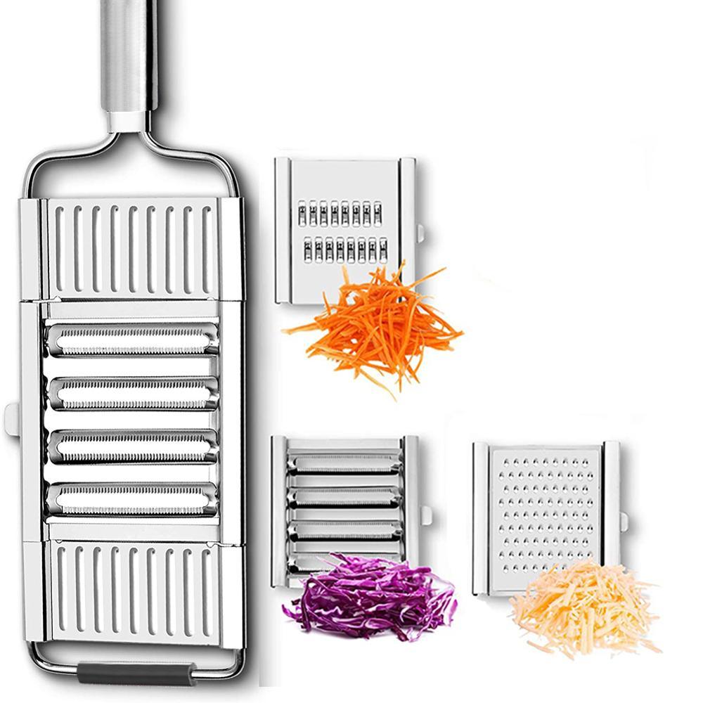 Stainless Steel Multi Purpose Vegetable Slicer with 3 Blades