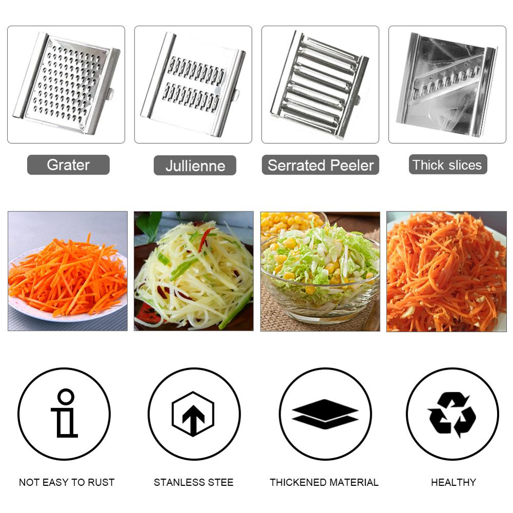 Stainless Steel Multi Purpose Vegetable Slicer with 3 Blades Stainless Steel Multi Purpose Vegetable Slicer with 3 Blades