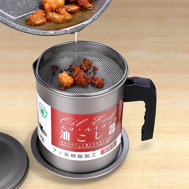 Stainless Steel Oil Strainer Pot