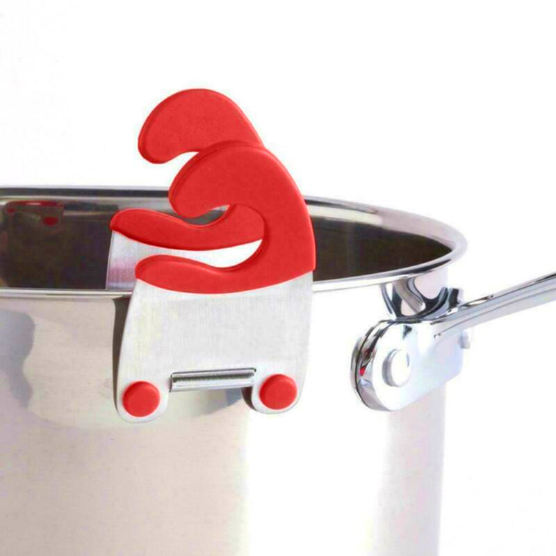 Stainless Steel Pot Side Clips Anti Scalding Spoon Holder Kitchen Gadgets Rubber Kitchen Gadgets Stainless Steel Pot Side Clips Anti Scalding Spoon Holder Kitchen Gadgets Rubber Kitchen Gadgets