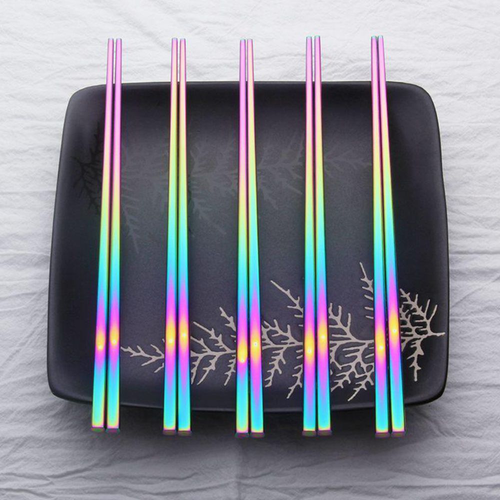 Stainless Steel Rainbow Chopsticks (1 Pair) Stainless Steel Rainbow Chopsticks (1 Pair)